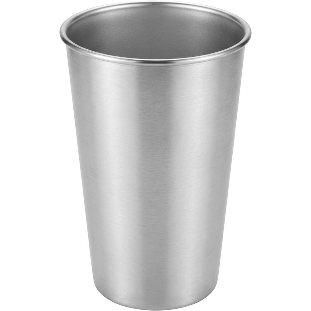 Munio Single-Wall Stainless Steel Beer Cup 16 fl oz Brushed Silver - Product view