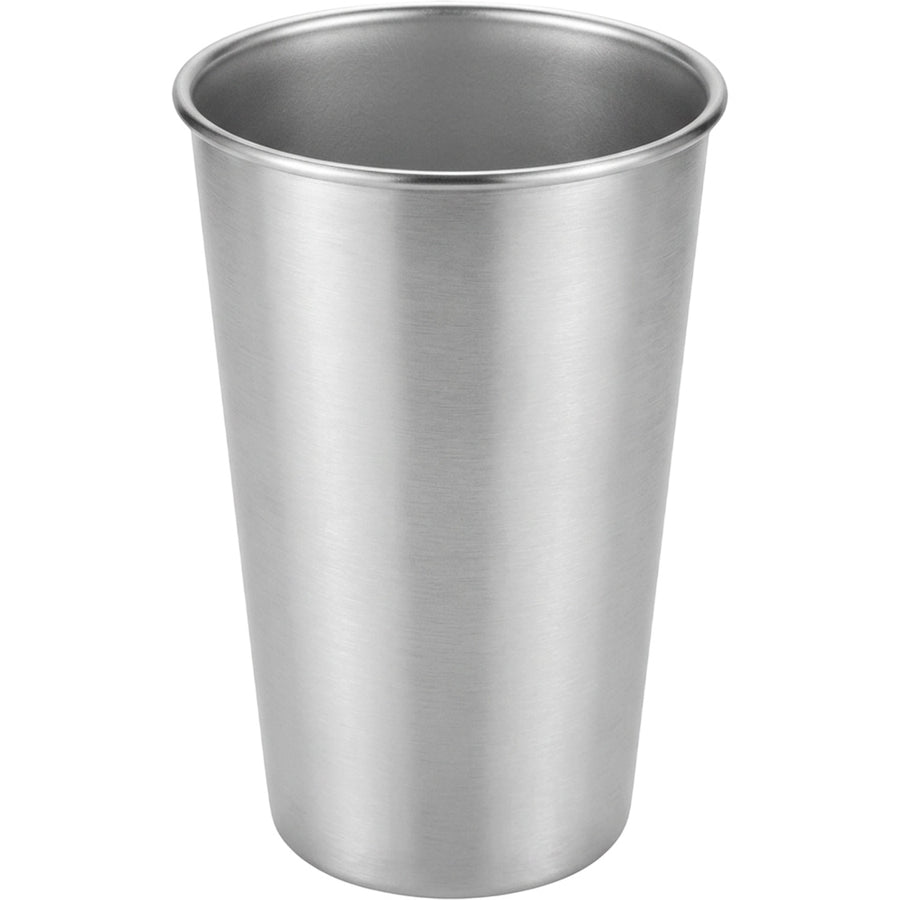 Munio Single-Wall Stainless Steel Beer Cup 16 fl oz Brushed Silver